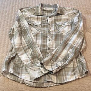 BKE Plaid Button-Up Shirt